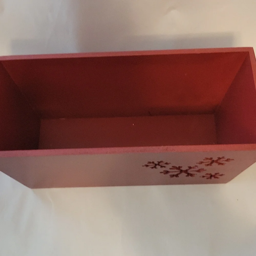 Wooden Snowflake Flower Box